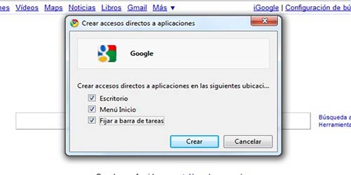 Trucos para Google Chrome: Crear Acceso directo